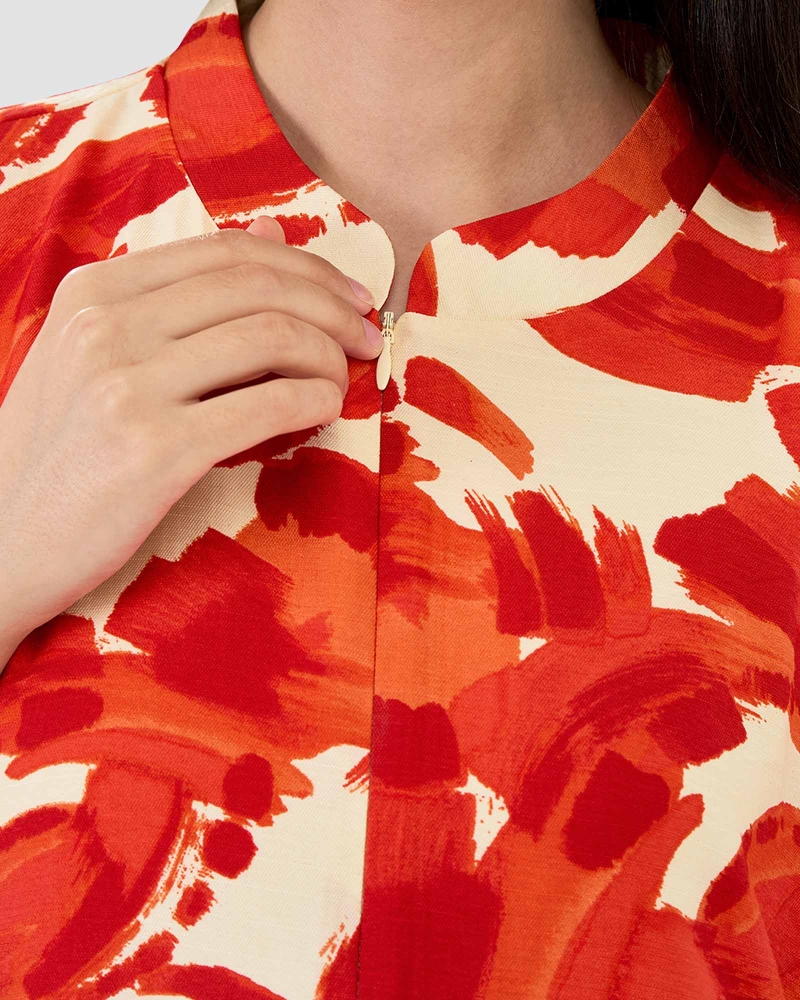 Image of VERA PRINTED KAFTAN - SPICE