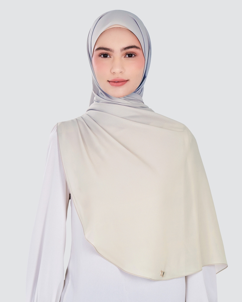 Image of WARNA CHIFFON SHAWL - AURORA MIST