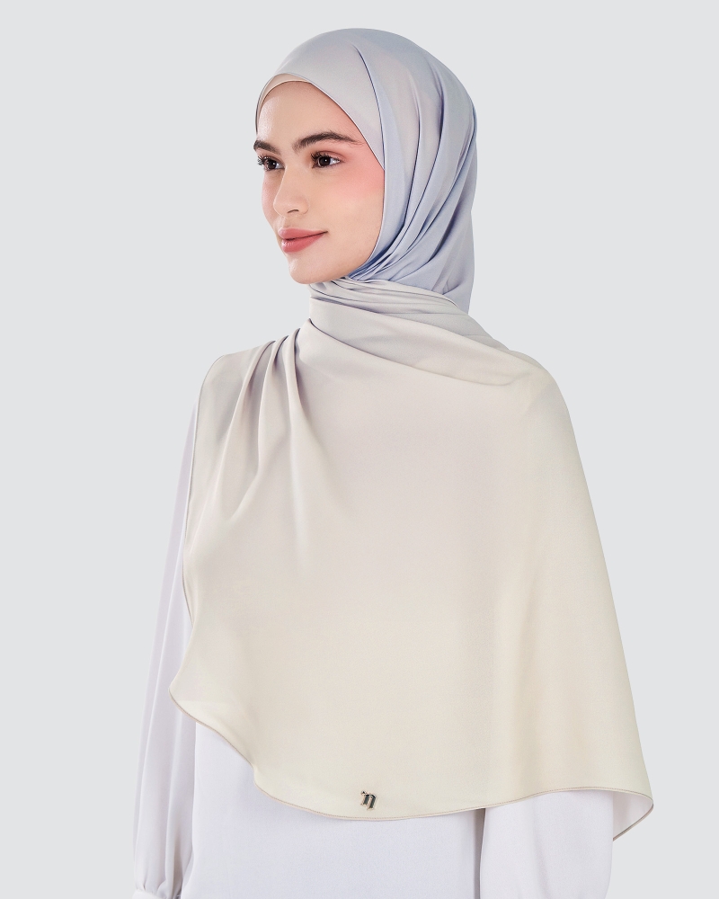 Image of WARNA CHIFFON SHAWL - AURORA MIST