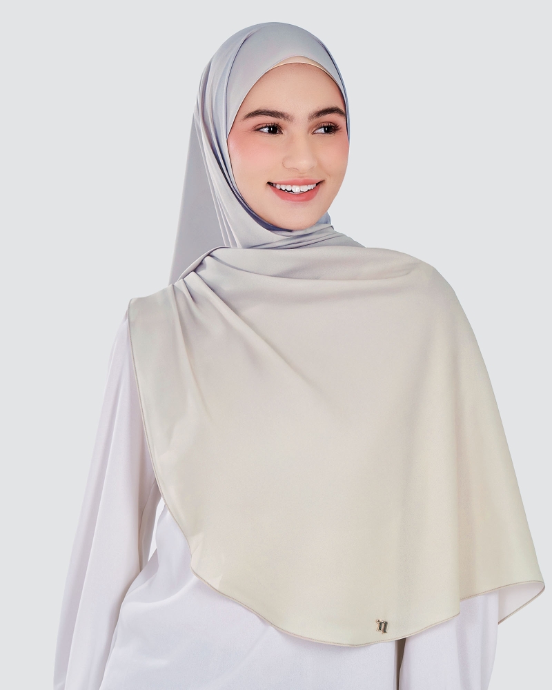 Image of WARNA CHIFFON SHAWL - AURORA MIST