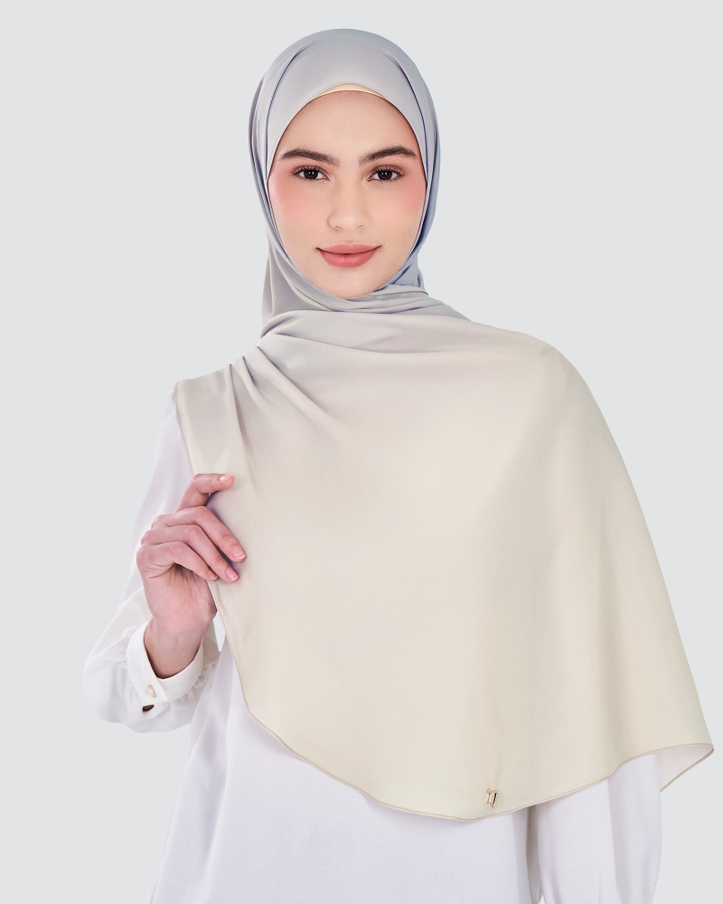 Image of WARNA CHIFFON SHAWL - AURORA MIST