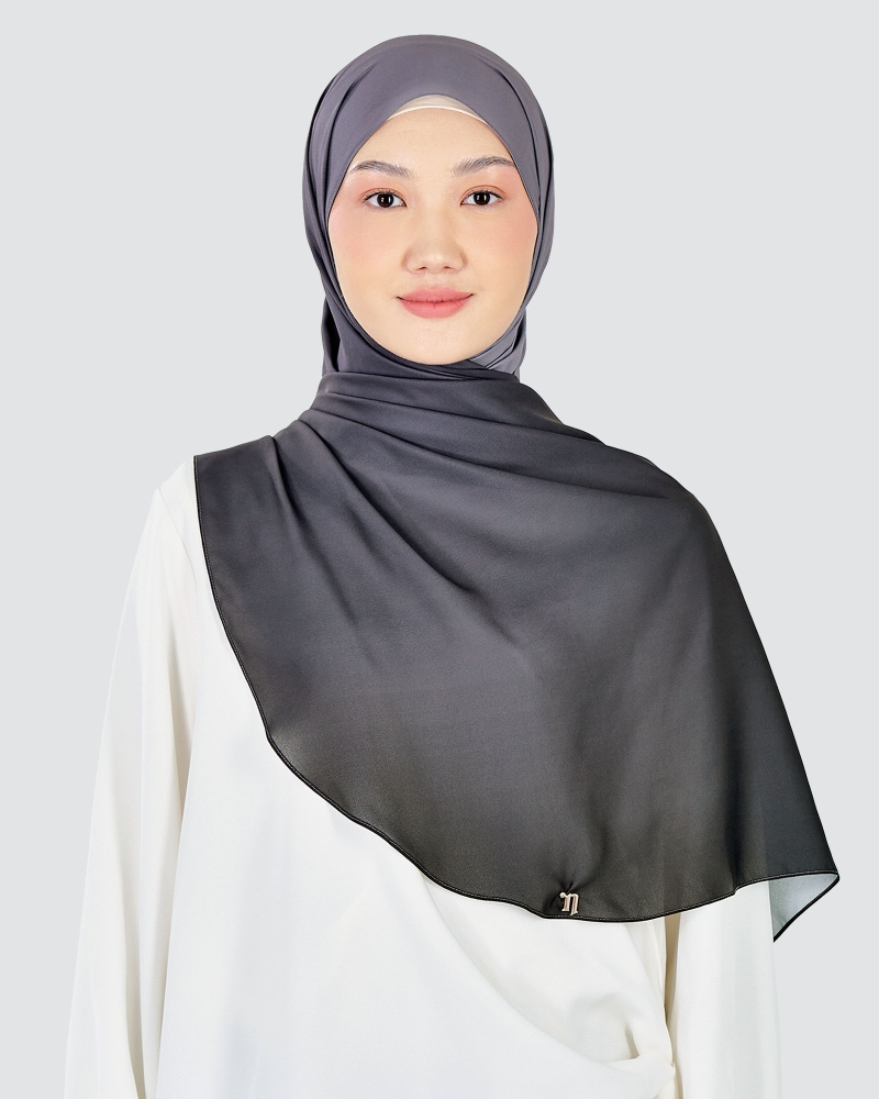 Image of WARNA CHIFFON SHAWL - MOONLIT FADE