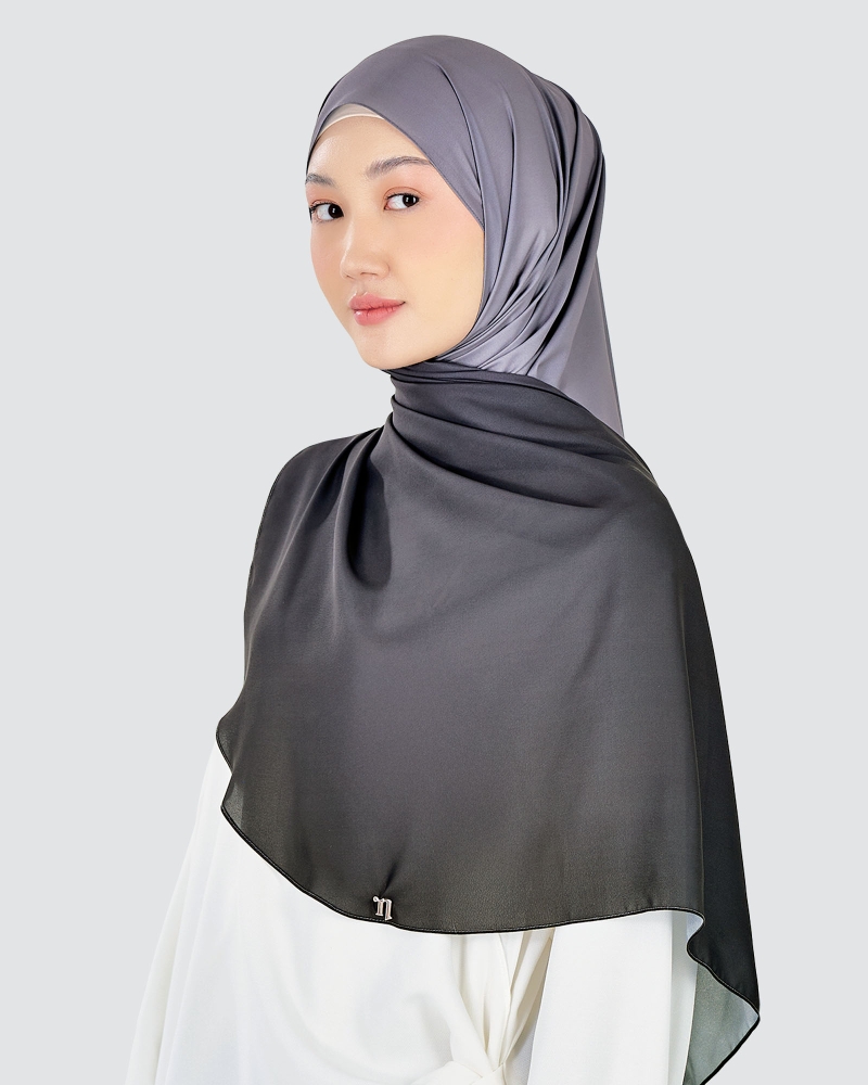Image of WARNA CHIFFON SHAWL - MOONLIT FADE