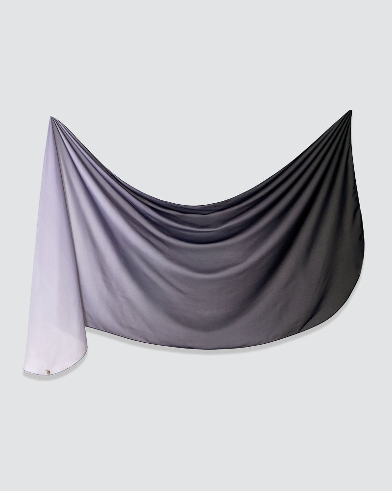 Image of WARNA CHIFFON SHAWL - MOONLIT FADE