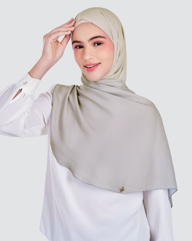 Image of WARNA CHIFFON SHAWL - OPAL DREAM
