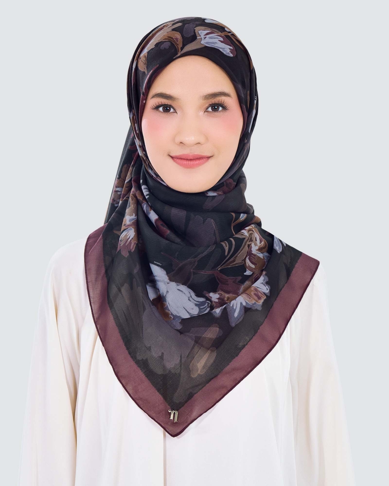 Image of WATERCOLOUR COTTON VOILE SQUARE