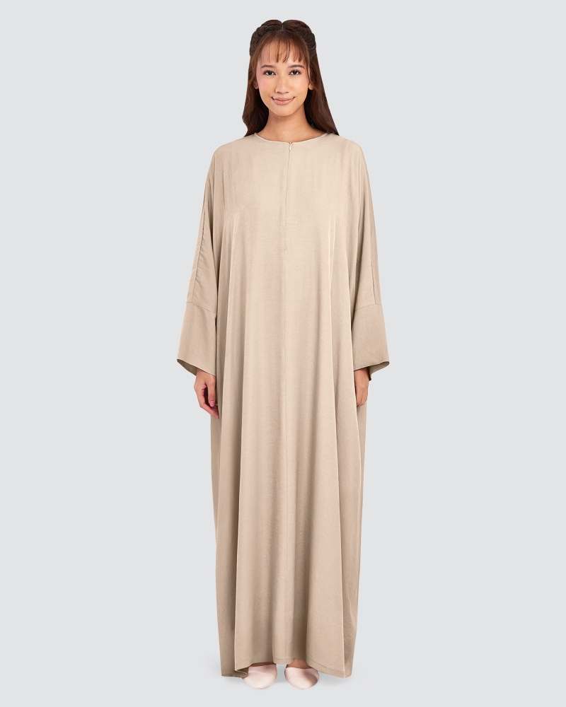 Image of X-PRESS OVERSIZED DRESS - HAZELNUT