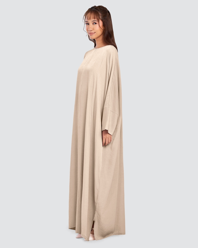Image of X-PRESS OVERSIZED DRESS - HAZELNUT