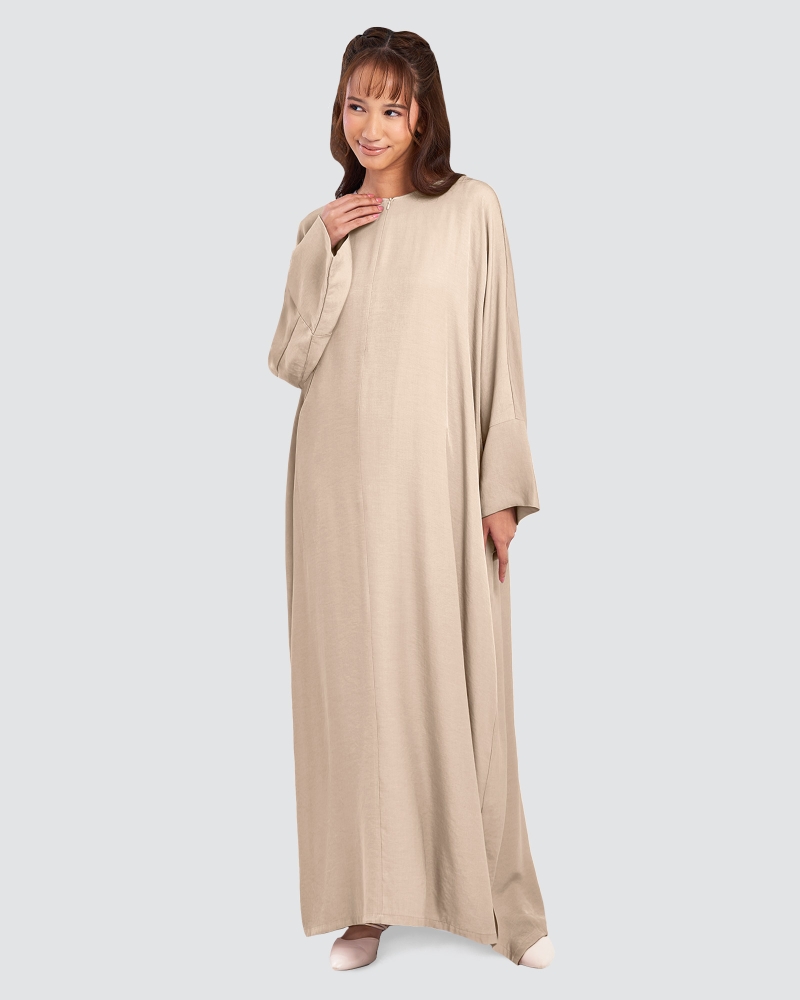 Image of X-PRESS OVERSIZED DRESS - HAZELNUT