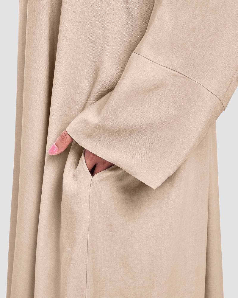 Image of X-PRESS OVERSIZED DRESS - HAZELNUT