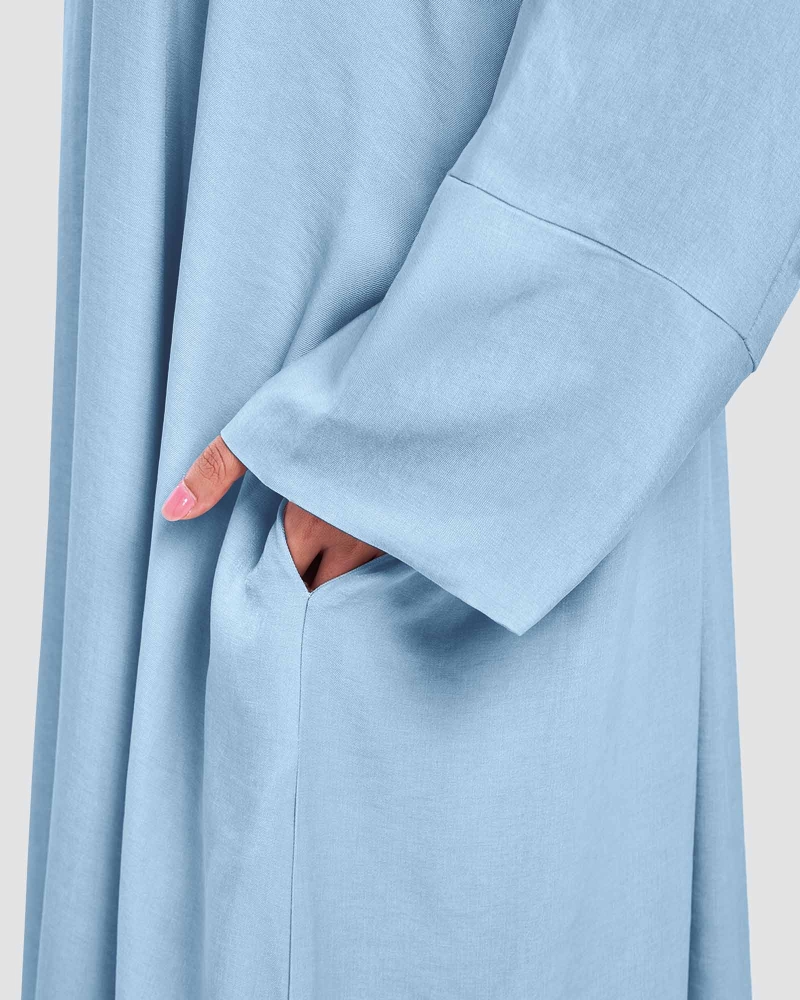 Image of X-PRESS OVERSIZED DRESS - LIGHT BLUE