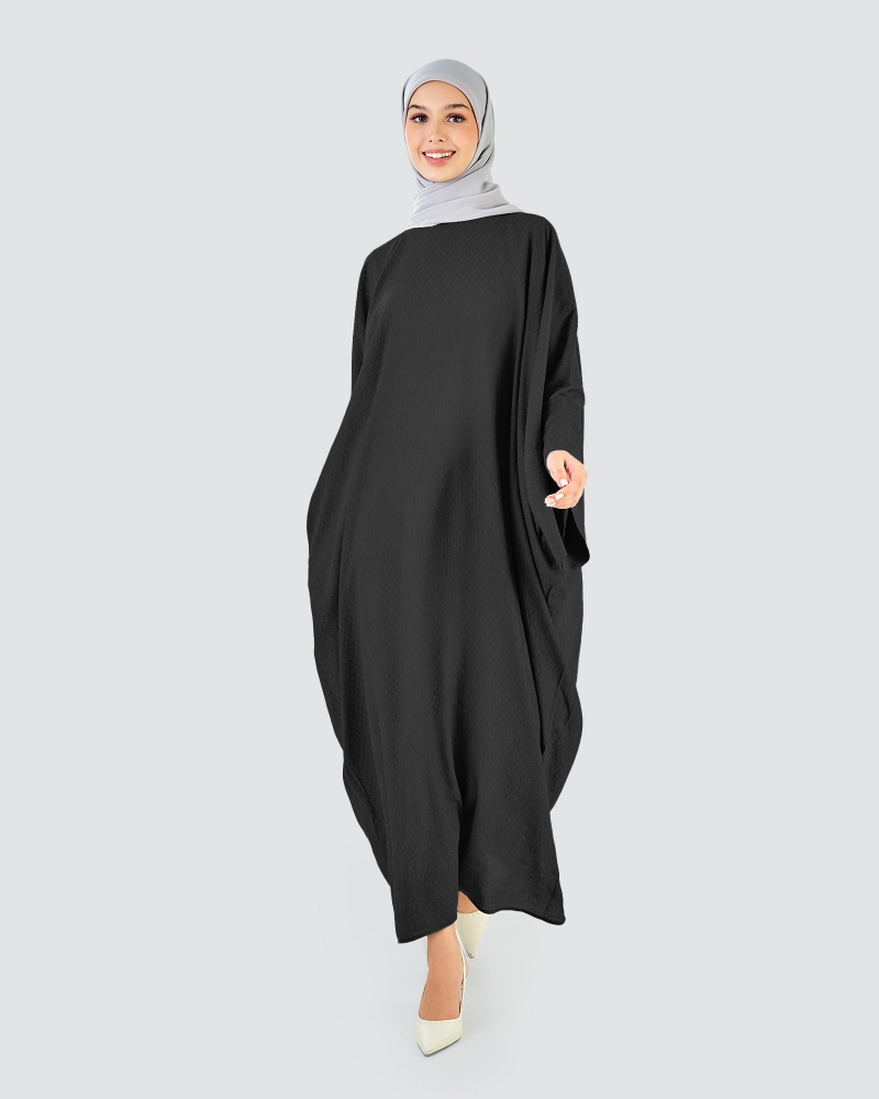 Image of X-PRESS KAFTAN DRESS - BLACK