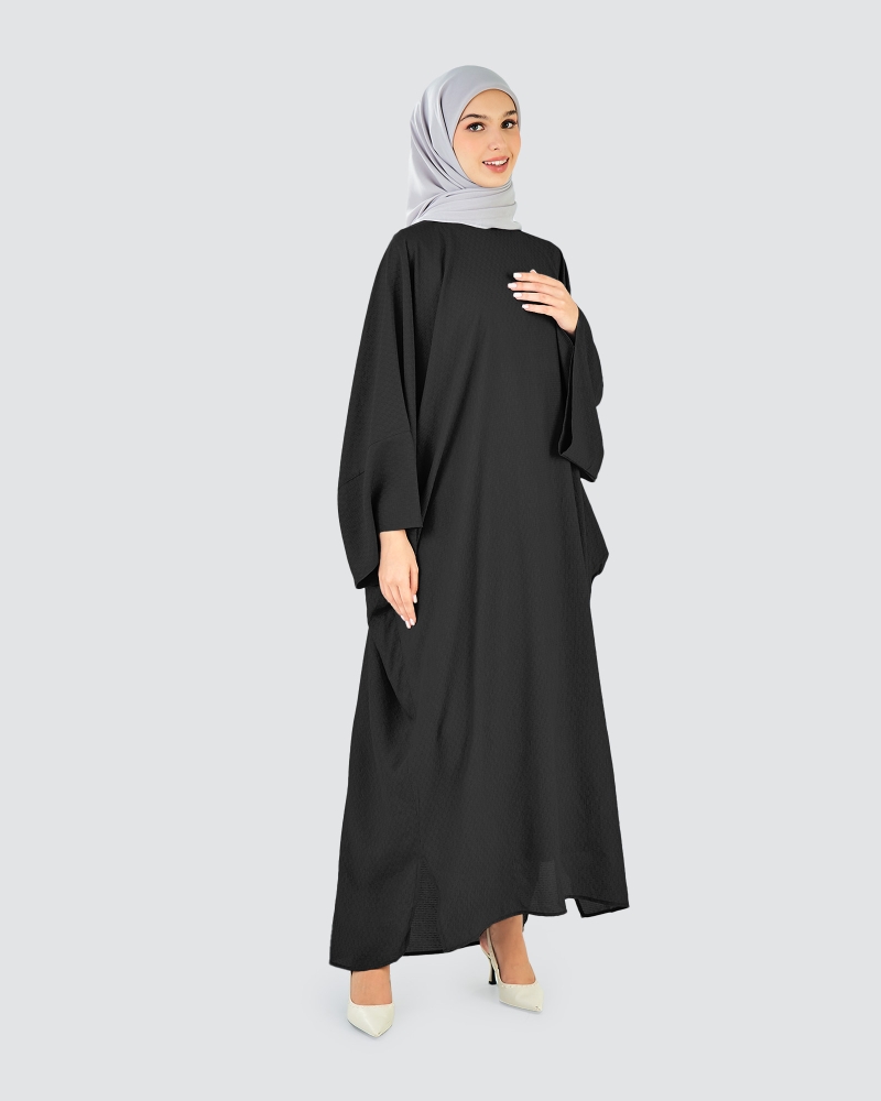 Image of X-PRESS KAFTAN DRESS - BLACK