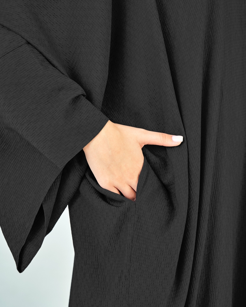 Image of X-PRESS KAFTAN DRESS - BLACK