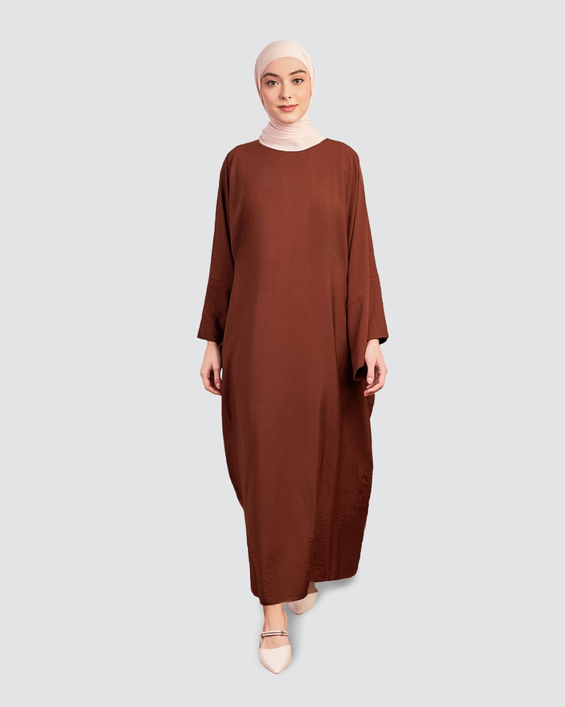 Image of X-PRESS KAFTAN DRESS - DARK AMBER