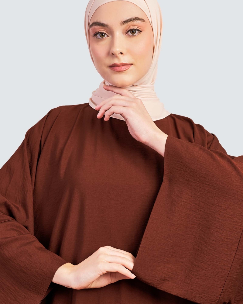 Image of X-PRESS KAFTAN DRESS - DARK AMBER