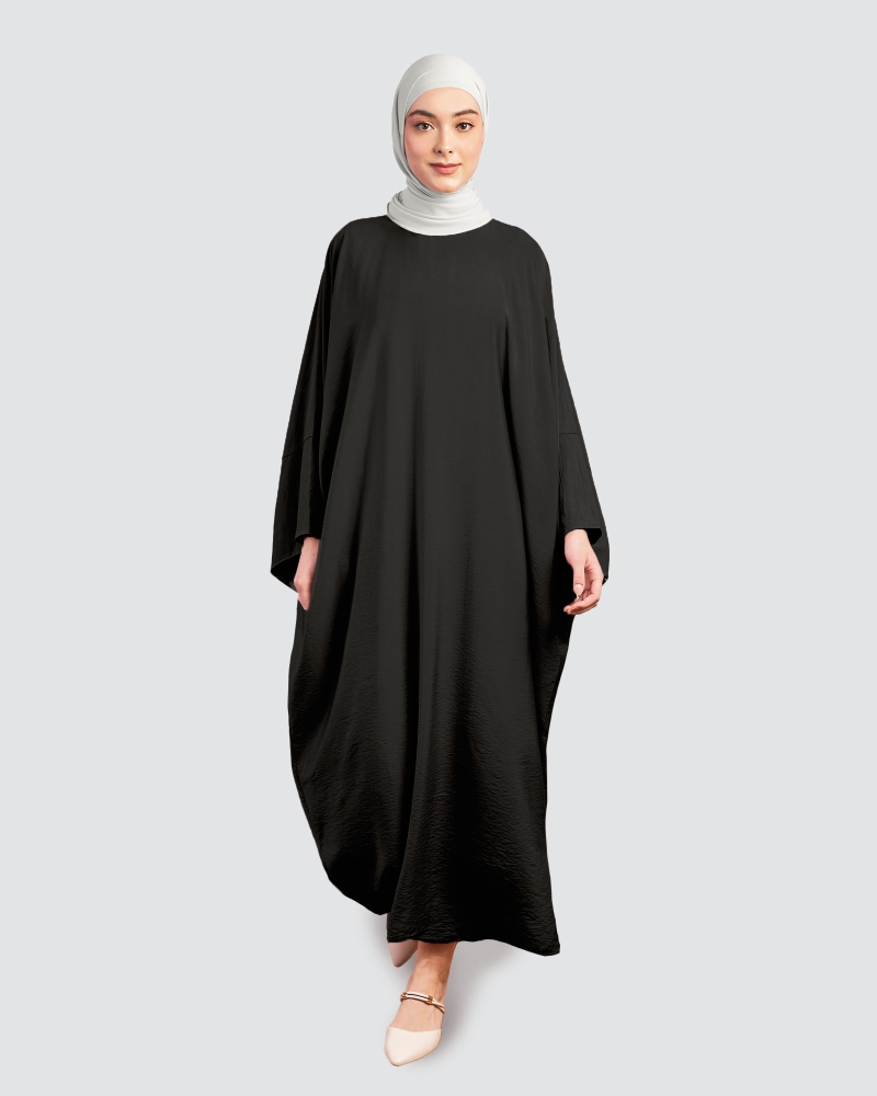 Image of X-PRESS KAFTAN DRESS - JET BLACK