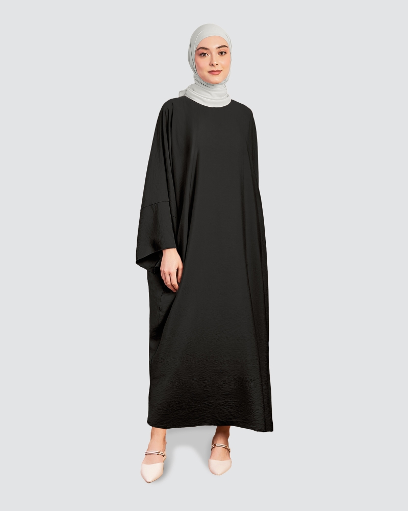 Image of X-PRESS KAFTAN DRESS - JET BLACK