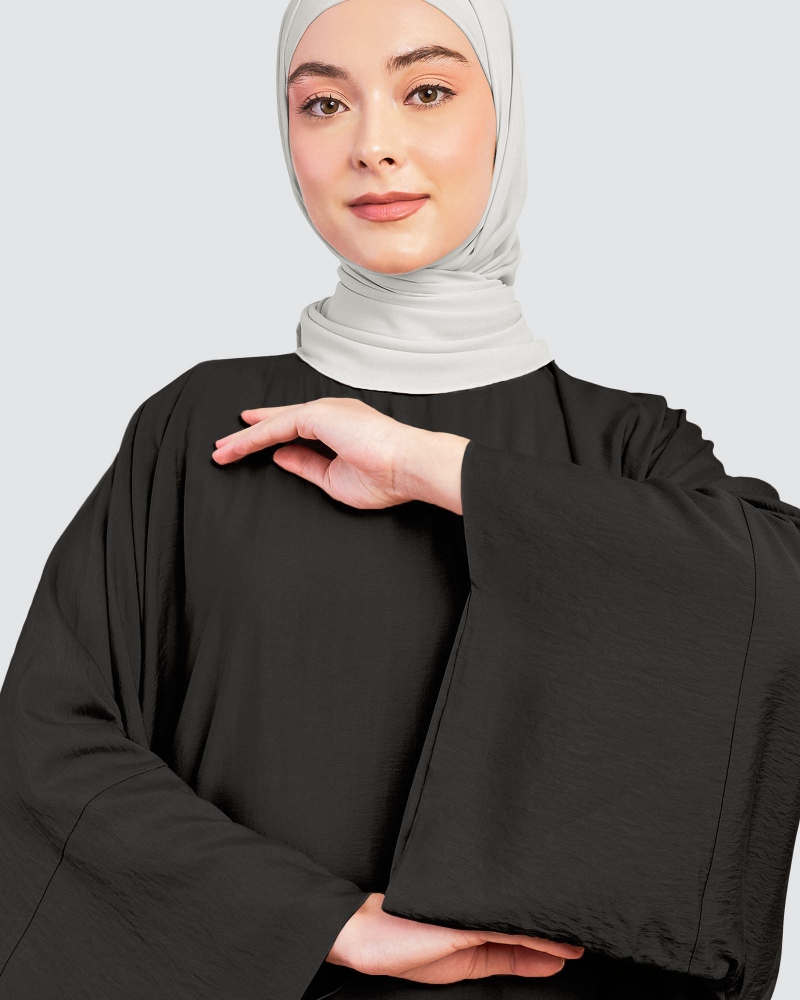 Image of X-PRESS KAFTAN DRESS - JET BLACK