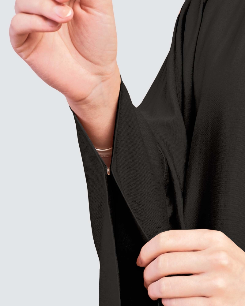 Image of X-PRESS KAFTAN DRESS - JET BLACK