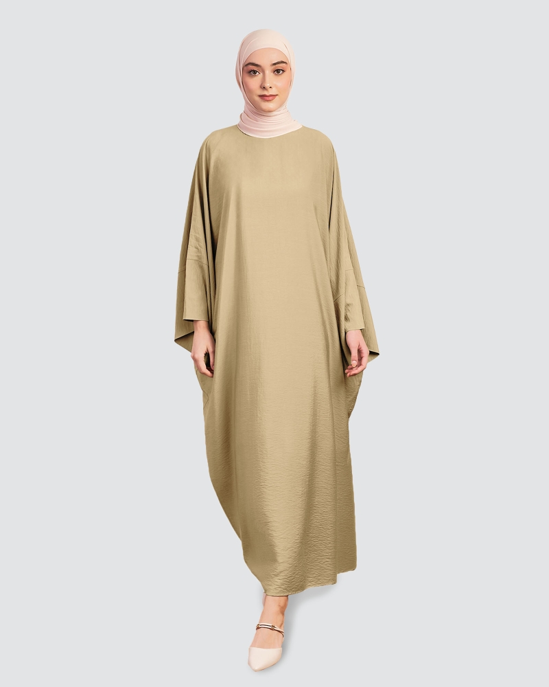 Image of X-PRESS KAFTAN DRESS - LATTE