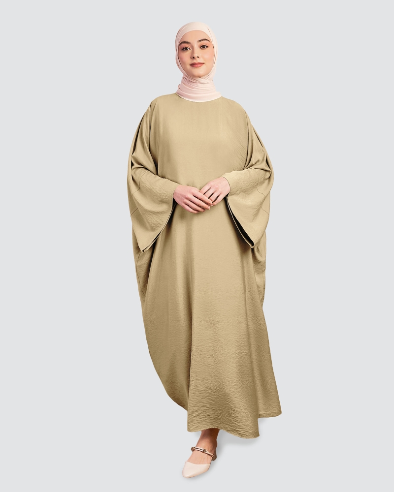 Image of X-PRESS KAFTAN DRESS - LATTE