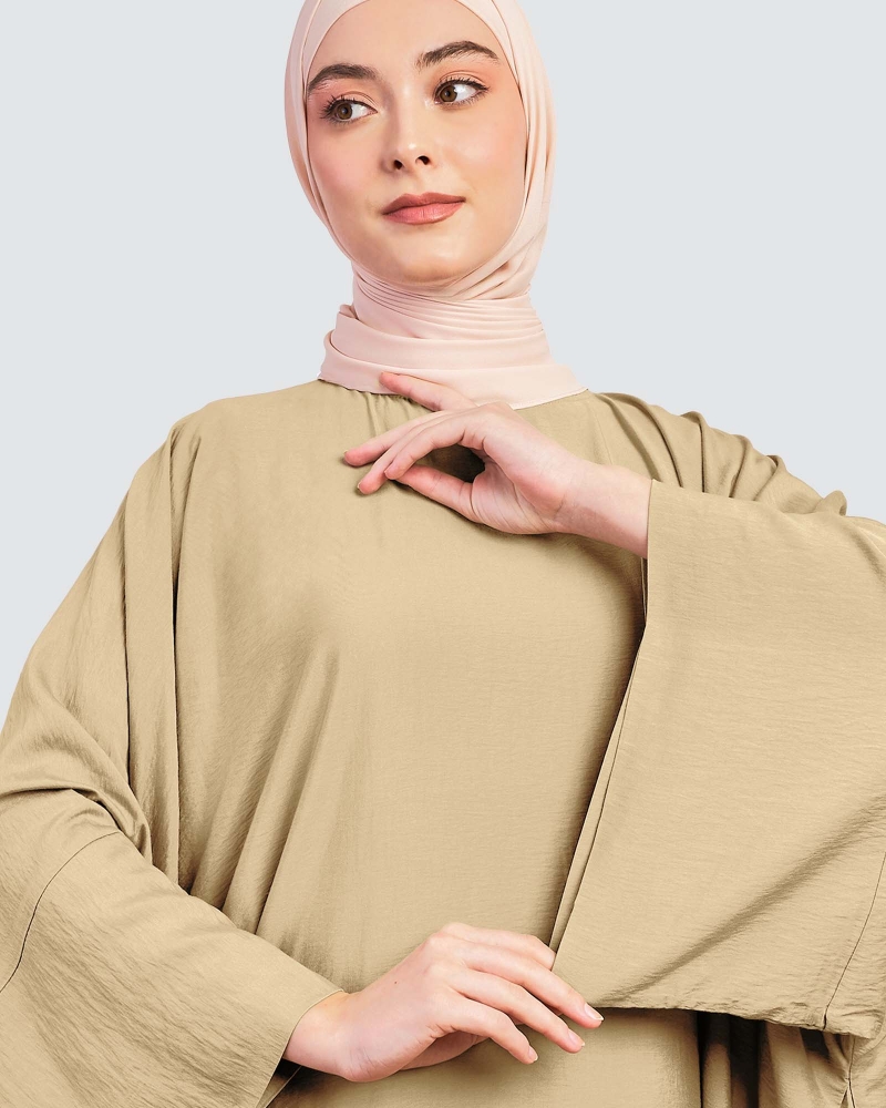 Image of X-PRESS KAFTAN DRESS - LATTE