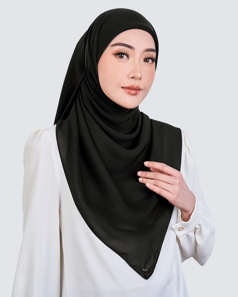 Image of YASMINE WOOL CHIFFON SQUARE