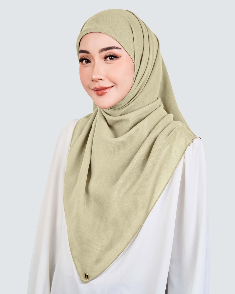 Image of YASMINE WOOL CHIFFON SQUARE