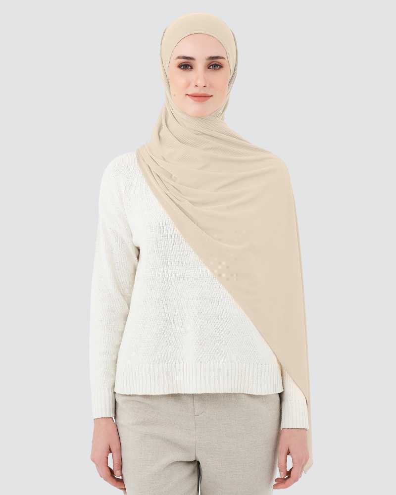 Image of YURI STRETCH KNIT - BISCUIT