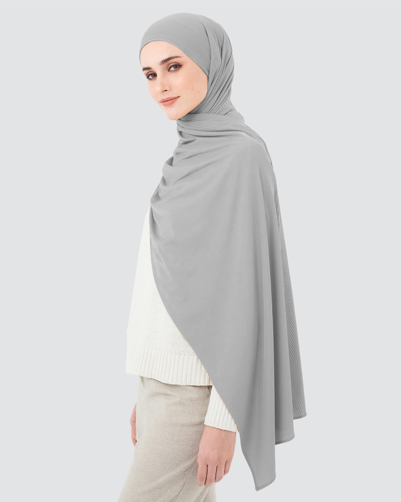 Image of YURI STRETCH KNIT - HEATHER GREY