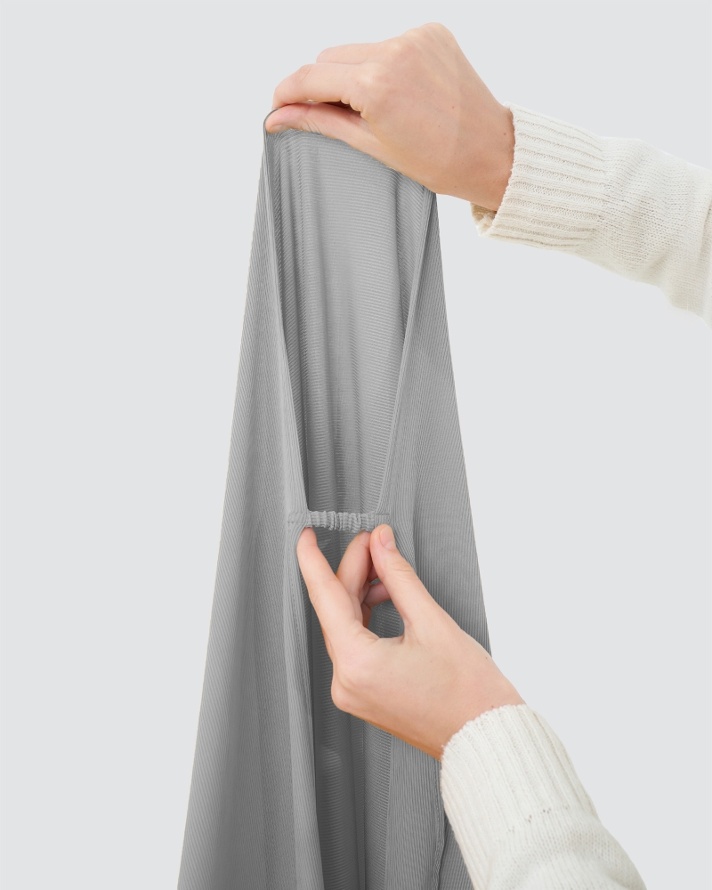 Image of YURI STRETCH KNIT - HEATHER GREY