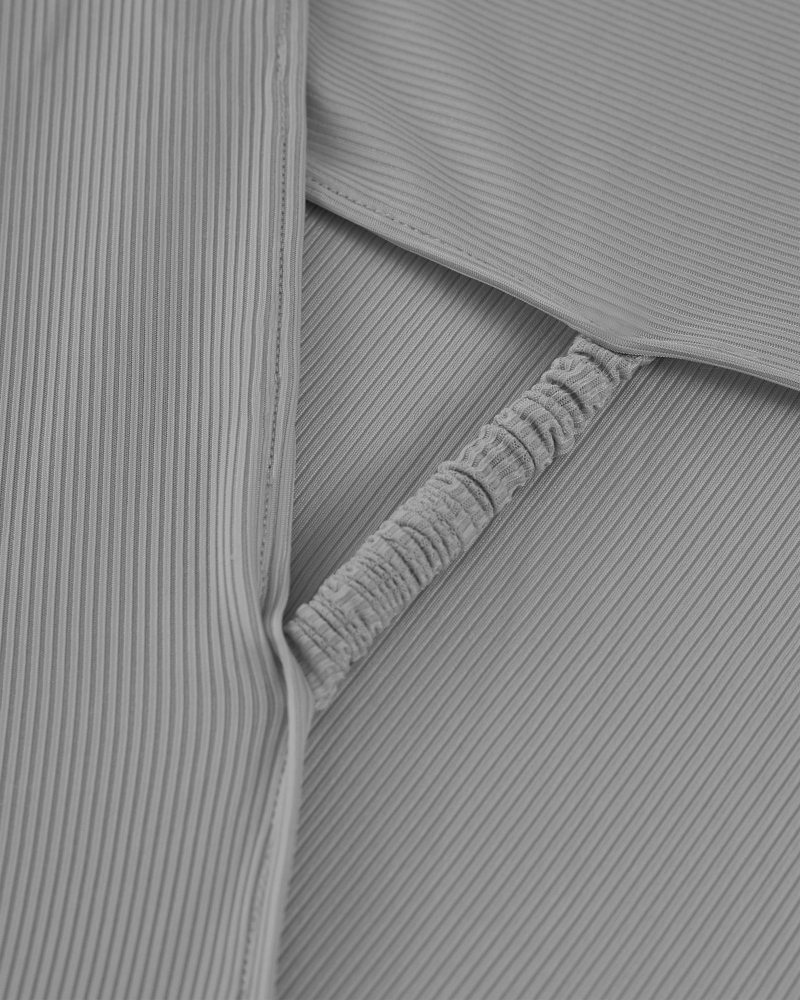 Image of YURI STRETCH KNIT - HEATHER GREY