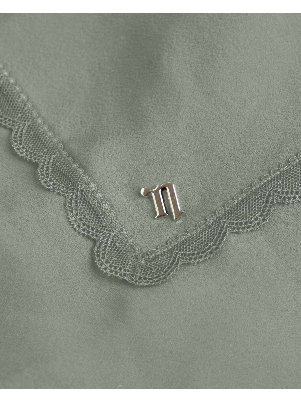 ALINA LACE SHAWL - MOSS