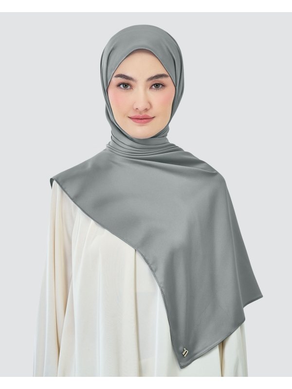 AMAYA SATIN SHAWL - SILVER FILIGREE