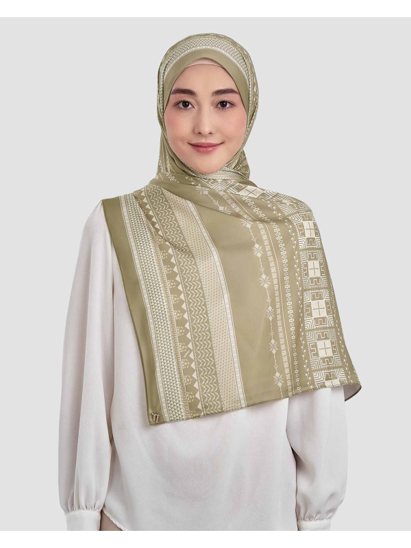 ANKA MATTE SATIN SHAWL - CYPRESS