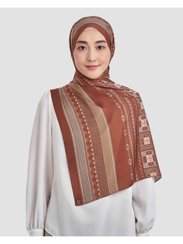 ANKA MATTE SATIN SHAWL - MOORISH BRONZE
