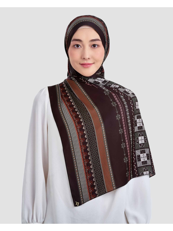 ANKA MATTE SATIN SHAWL - OTTOMAN RUBY