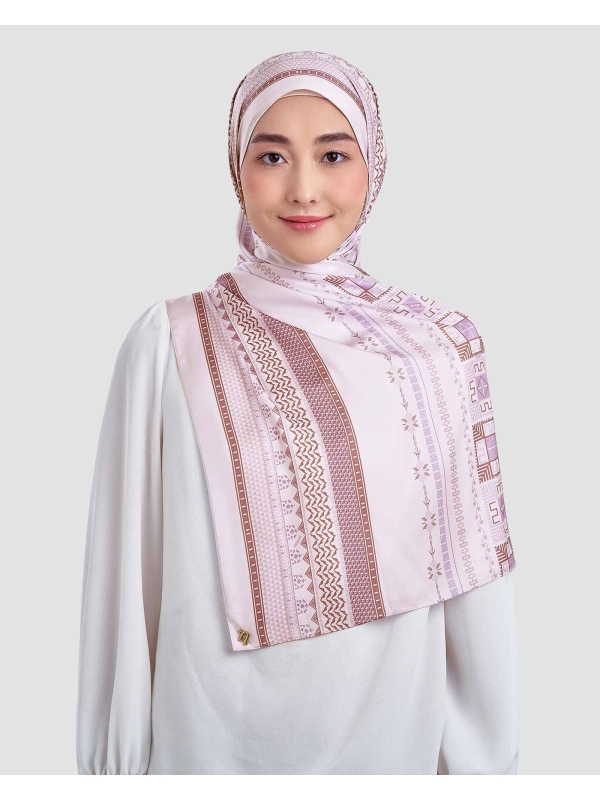 ANKA MATTE SATIN SHAWL - SILVER DUNE