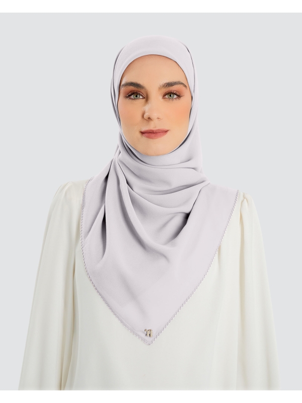 DELILAH CHIFFON SQUARE - LILAC MIST