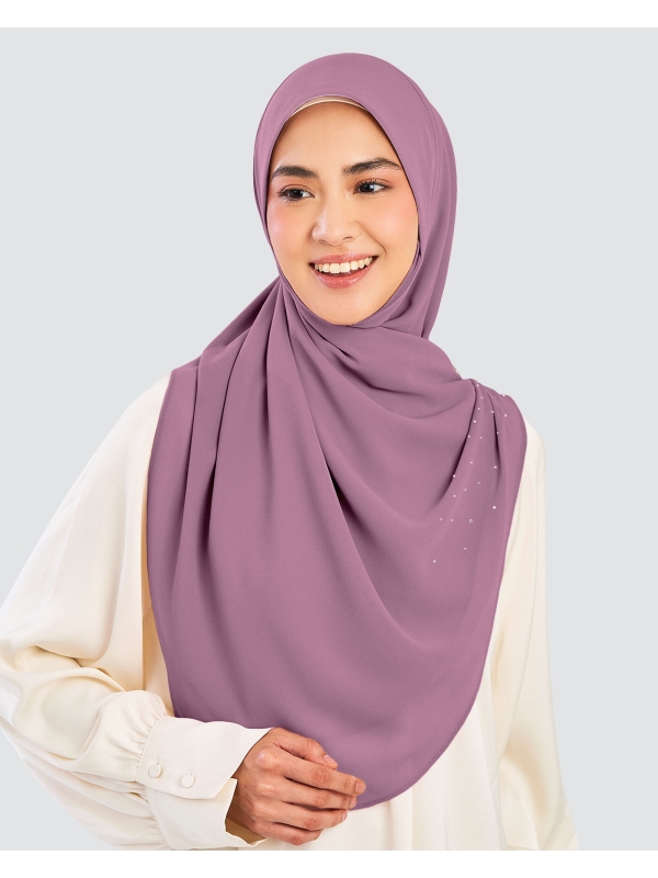 EASYON PLEATED CRYSTAL TWIST - SMOKEY GRAPE