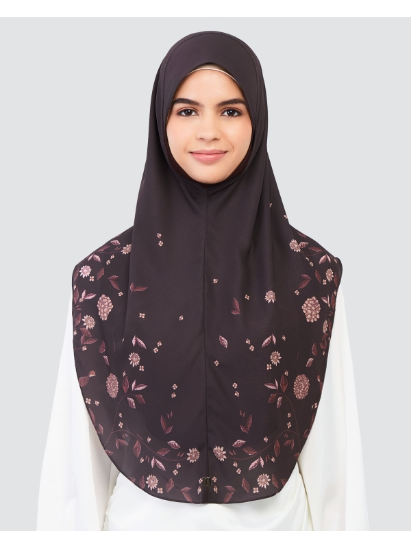 EASYON PRINTED CHIFFON INSTANT - PLUM