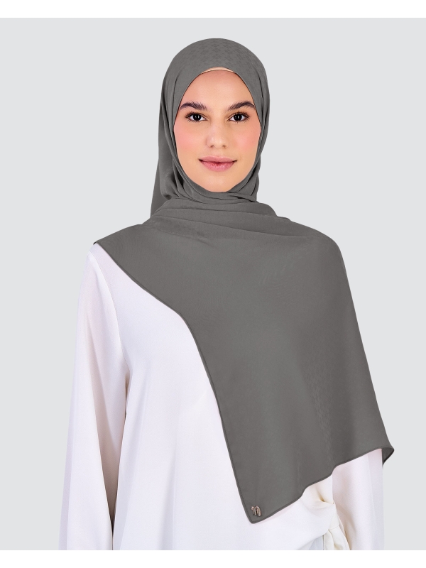 GAIA CHIFFON SHAWL - GREY