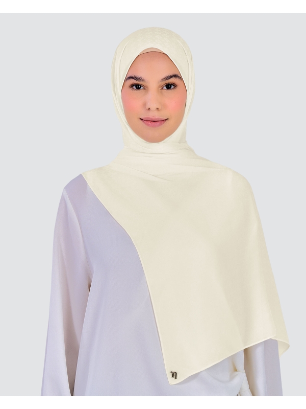 GAIA CHIFFON SHAWL - IVORY
