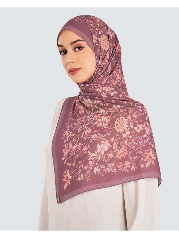 HARUM CHIFFON SHAWL - REDWOOD