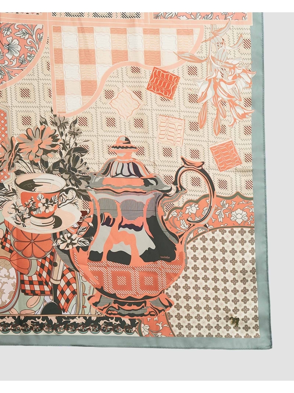 JAMUAN MATTE SATIN SHAWL - BISKUT KELAPA