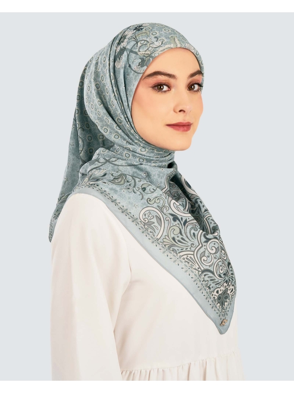 LAKARAN COTTON VOILE SQUARE - PASHMINA