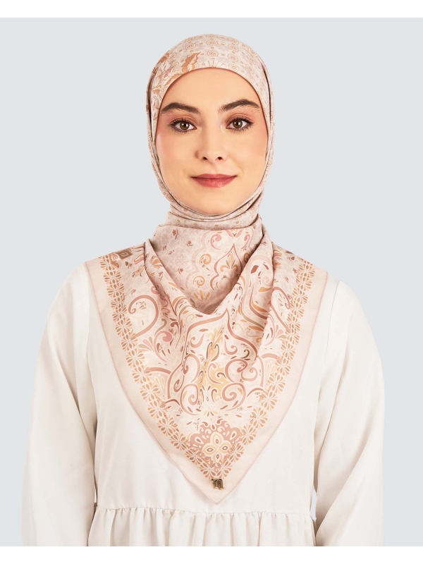 LAKARAN COTTON VOILE SQUARE - ZAFRAN