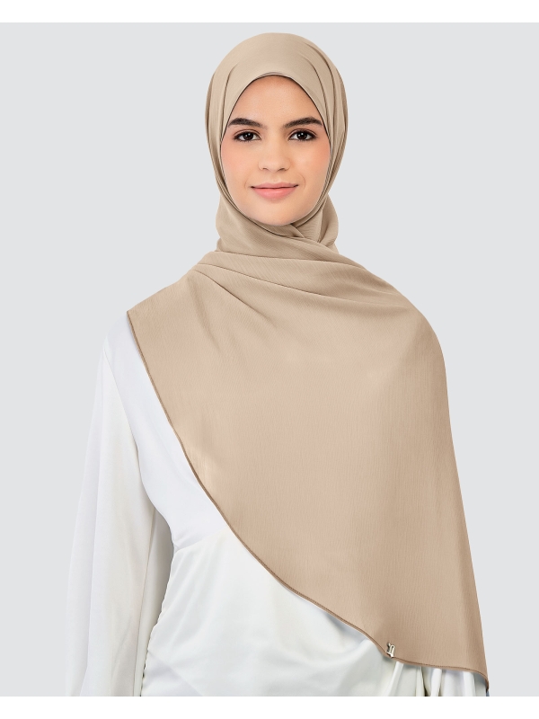 LINIA LINE CHIFFON SHAWL - GRANOLA