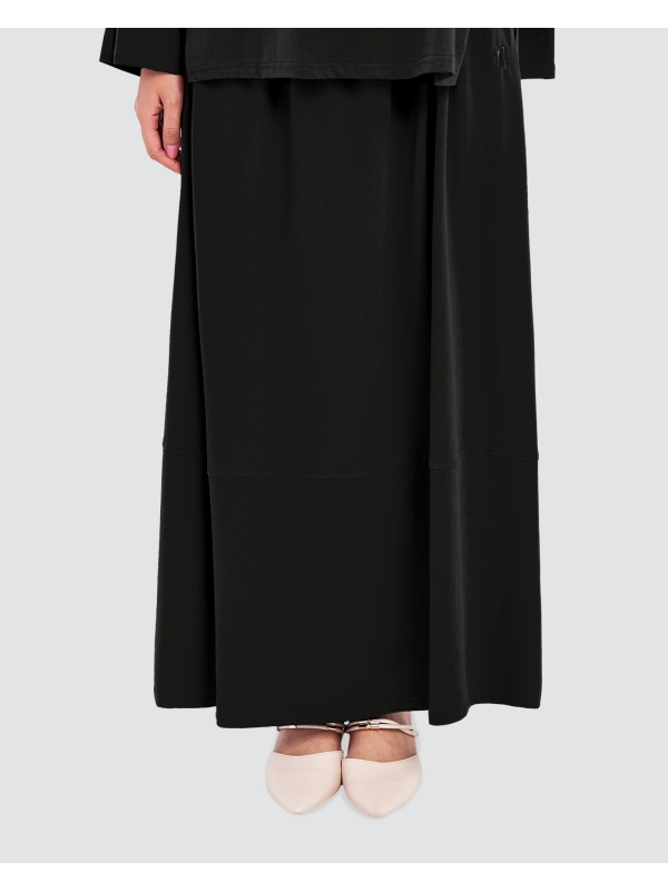 MILA A-LINE SKIRT- BLACK